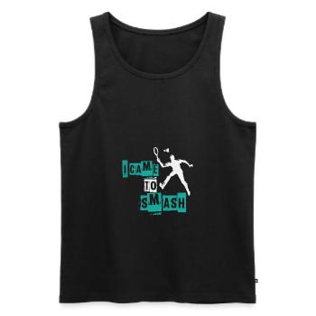 Badminton badminton - Débardeur bio Premium Homme - noir - Devant - Michal (187cm)