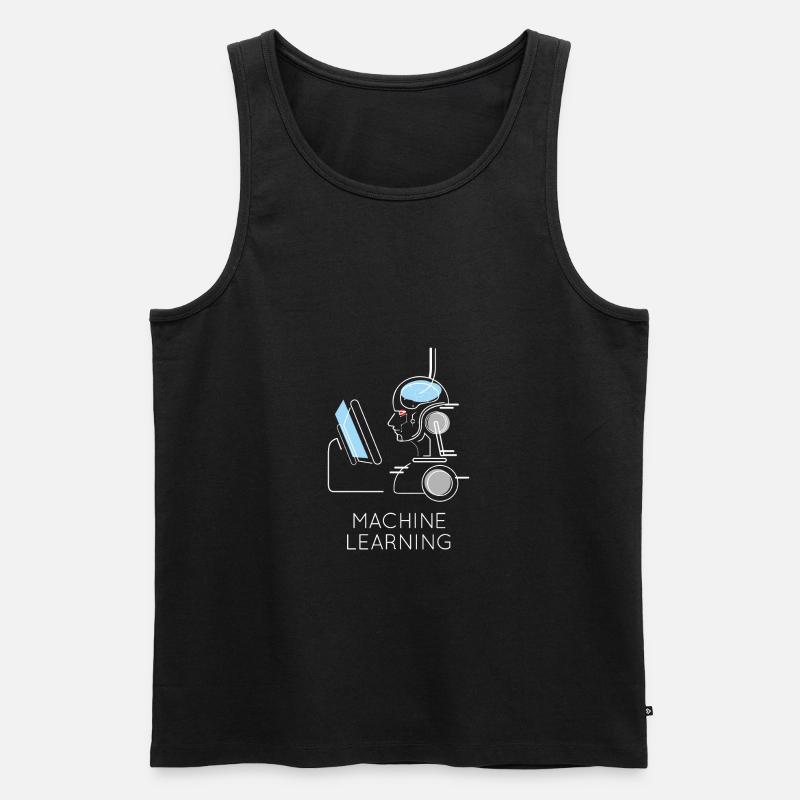 Machine Learning Ai - Männer Premium Bio Tank Top - Schwarz