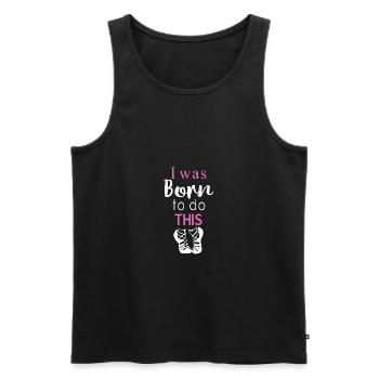 Awesome I was born to do this Irish dancing Gift - Men's Premium Organic Tank Top - black - Front - Michal (187cm)