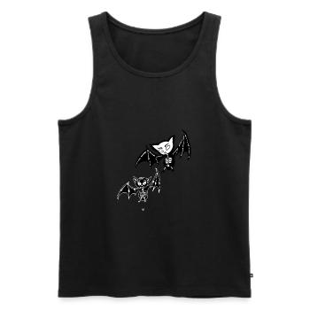 Halloween - Débardeur bio Premium Homme - noir - Devant - Michal (187cm)