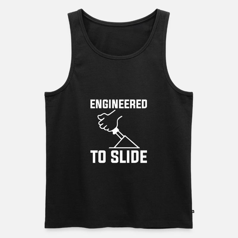 DRIFTING ENGINEERED TO SLIDE - Männer Premium Bio Tank Top - Schwarz