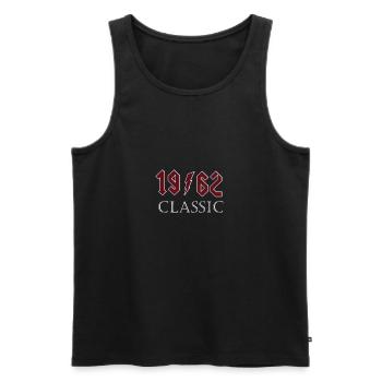 Top 1962 Birthday Rock Classic Gift Design - Men's Premium Organic Tank Top - black - Front - AI Model Male 178 light (178cm)