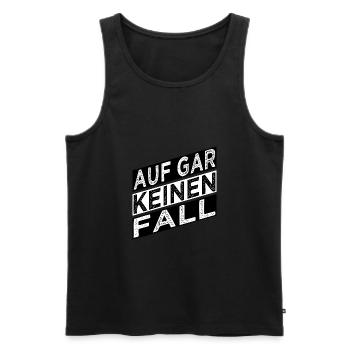 geburtstagsgeschenk humor lieben statement bday - Männer Premium Bio Tank Top - Schwarz - Vorne - Michal (187cm)