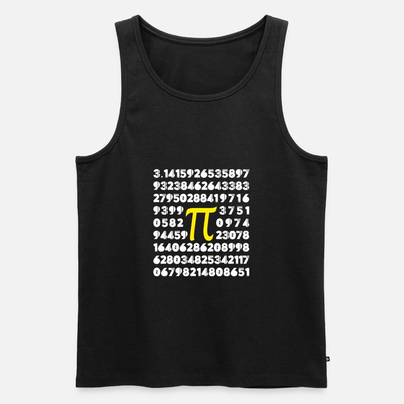 pi - Männer Premium Bio Tank Top - Schwarz