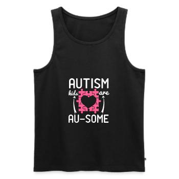 Autismus Kinder sind au einige - Männer Premium Bio Tank Top - Schwarz - Vorne - Michal (187cm)