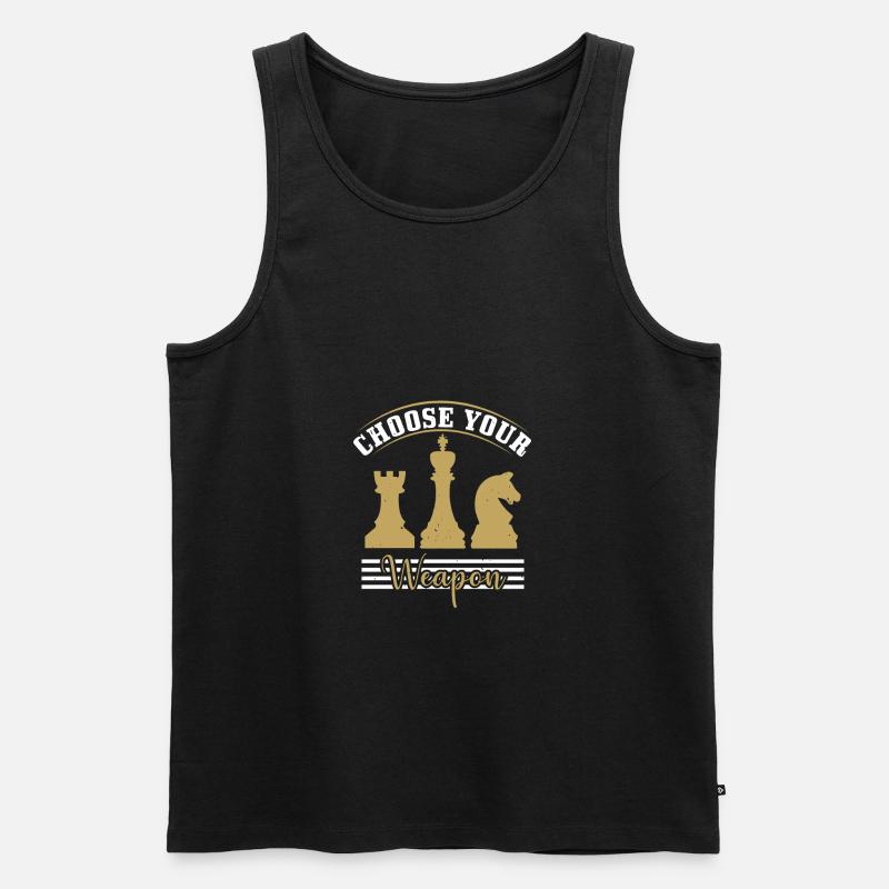 WÄHLE DEINE Waffe - Männer Premium Bio Tank Top - Schwarz