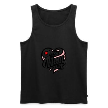 Bestes Mama Ever Design Geschenk zum Muttertag, - Männer Premium Bio Tank Top - Schwarz - Vorne - AI Model Male 178 light (178cm)