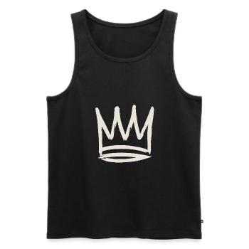 Royal Pfalz Krone - Männer Premium Bio Tank Top - Schwarz - Vorne - AI Model Male 178 light (178cm)