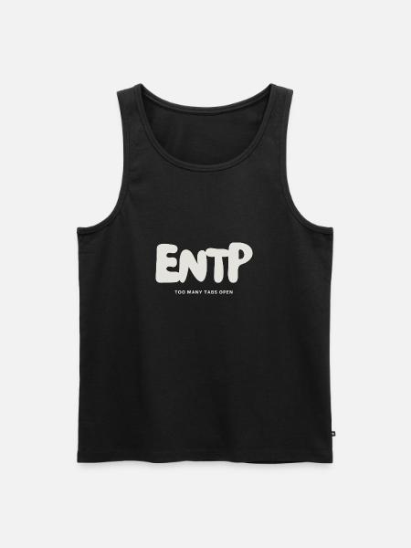 ENTP MBTI Myers Briggs personlighed - Herre Premium økologisk tanktop - sort
