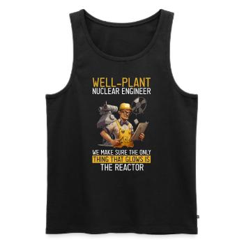 Kernenergie Spruch für Kernenergie - Männer Premium Bio Tank Top - Schwarz - Vorne - Michal (187cm)