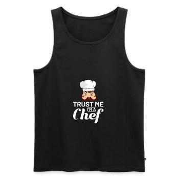 Koch - Men's Premium Organic Tank Top - black - Front - AI Model Male 178 light (178cm)