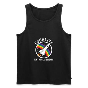 lgbt - Débardeur bio Premium Homme - noir - Devant - Michal (187cm)