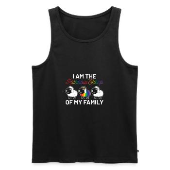 lgbt - Men's Premium Organic Tank Top - black - Front - Michal (187cm)