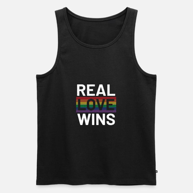 lgBT - Männer Premium Bio Tank Top - Schwarz