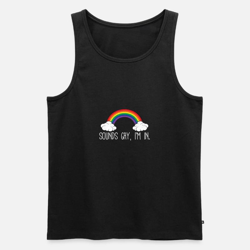 lgBT - Männer Premium Bio Tank Top - Schwarz