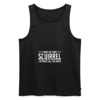 squirrel - Men's Premium Organic Tank Top - black - Front - AI Model Male 178 light (178cm)