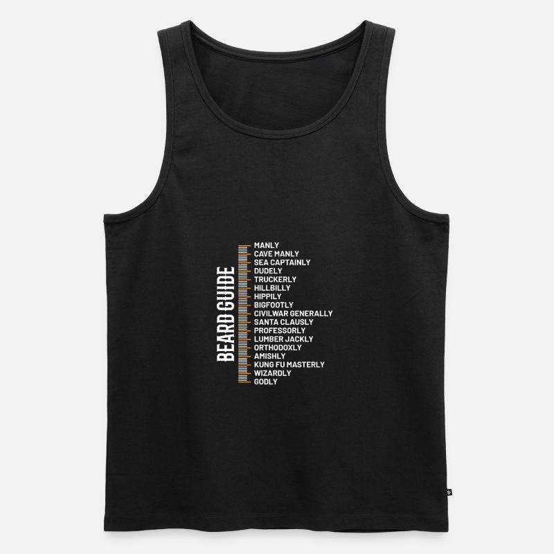 bart - Männer Premium Bio Tank Top - Schwarz