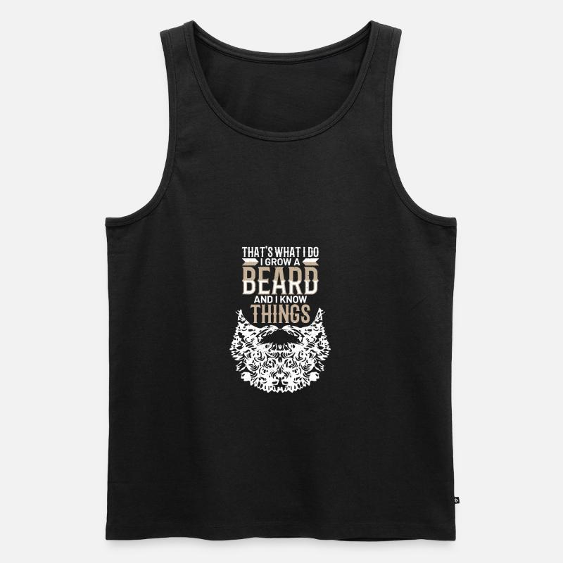 bart - Männer Premium Bio Tank Top - Schwarz