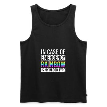 Cool LGBTQA + Ally Trans Pride Human Right Clothing - Débardeur bio Premium Homme - noir - Devant - Michal (187cm)