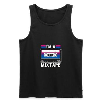 Drôle Cool Bisexual Pride Parade CSD Merch Stuff - Débardeur bio Premium Homme - noir - Devant - Michal (187cm)