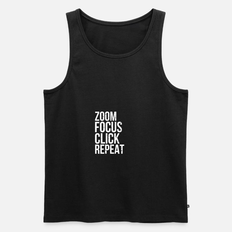 Fotograf - Männer Premium Bio Tank Top - Schwarz