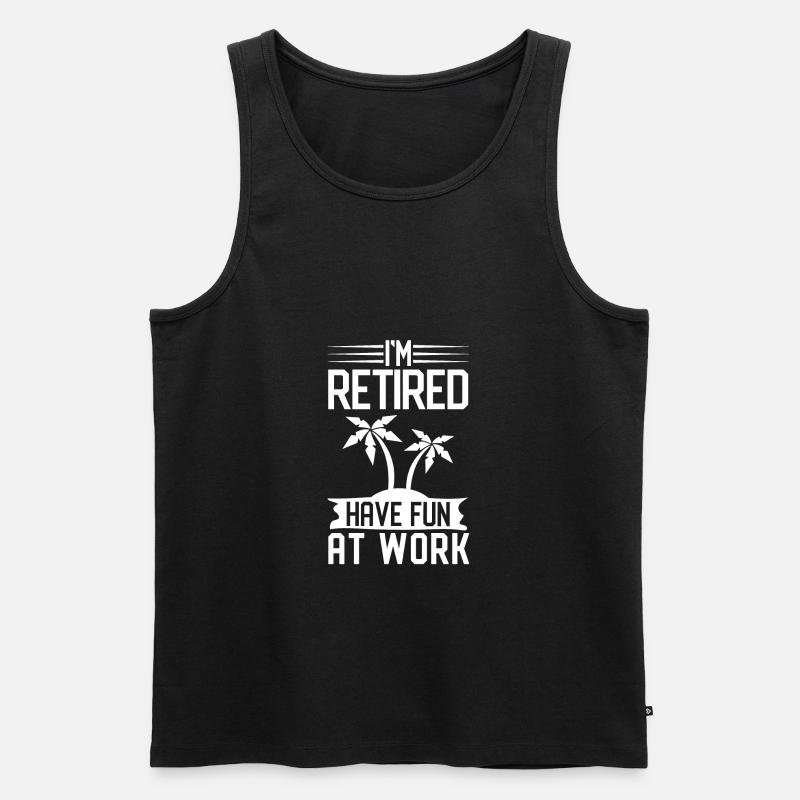 rentner - Männer Premium Bio Tank Top - Schwarz