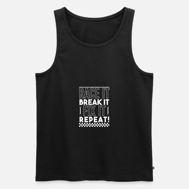 auto - Männer Premium Bio Tank Top - Schwarz