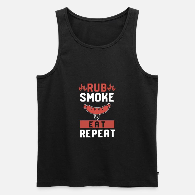 fleisch - Männer Premium Bio Tank Top - Schwarz