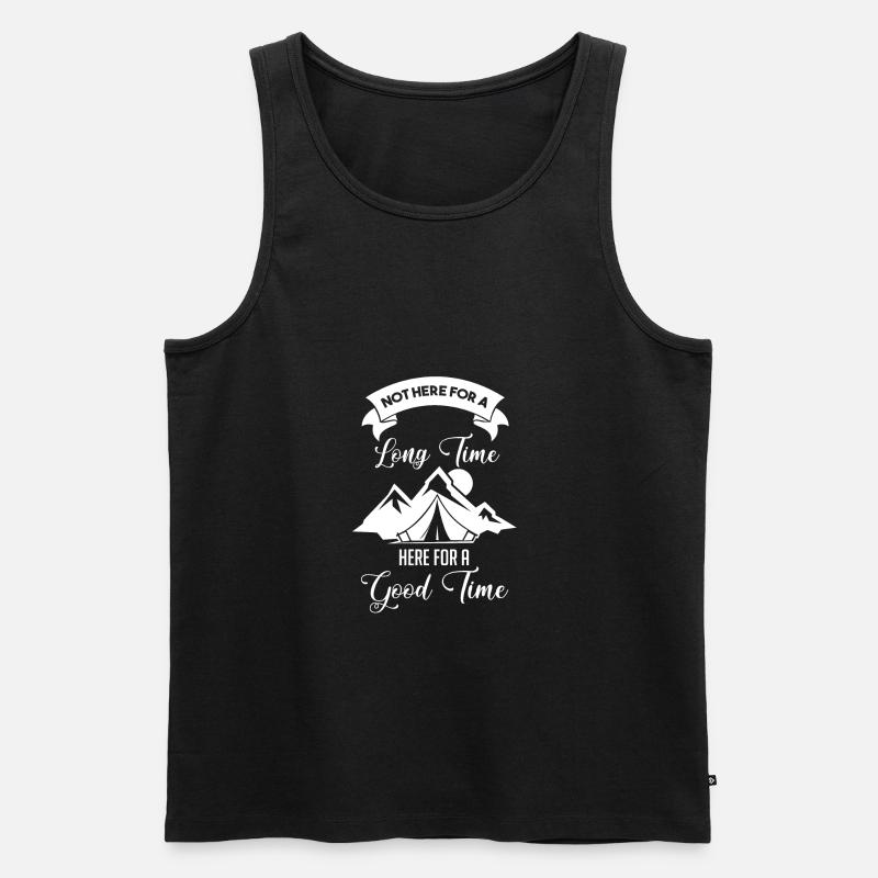 camping - Männer Premium Bio Tank Top - Schwarz