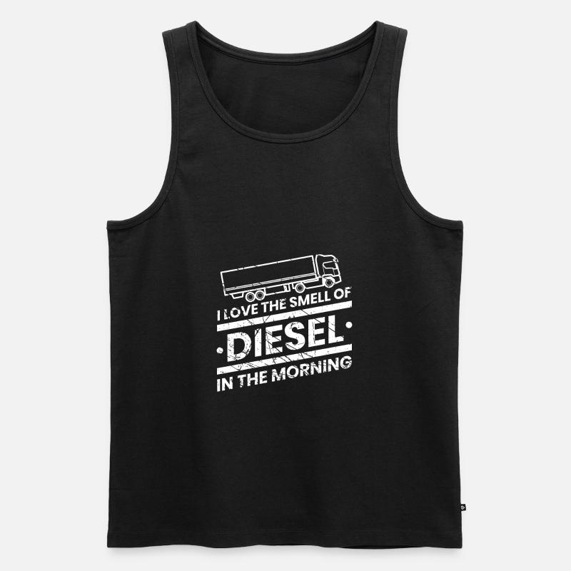 trucker - Männer Premium Bio Tank Top - Schwarz