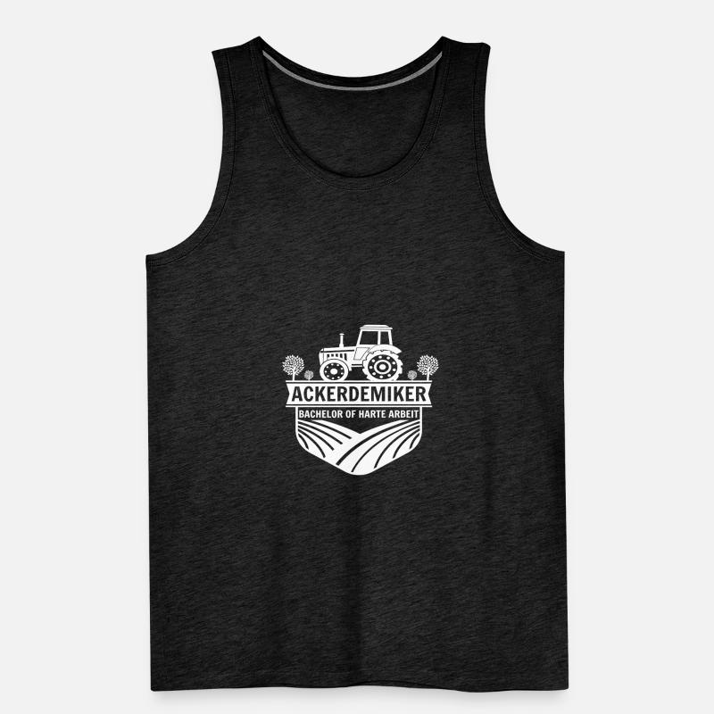 Ackerdemiker Traktor Mann Bauer Jungs Trecker Männer Premium Bio Tank Top