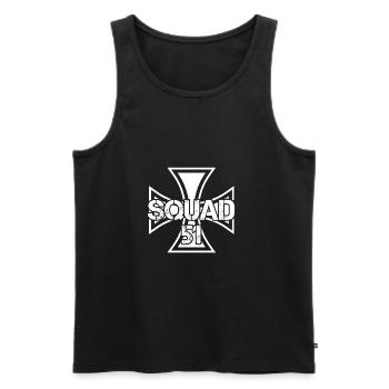 Biker paintball motorcycle squad team team club 51 - Men's Premium Organic Tank Top - black - Front - Michal (187cm)
