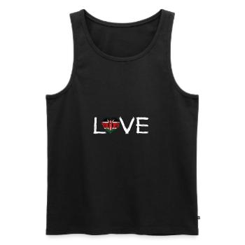 Amour Patrie Racines Accueil Fierté Pays Kenya png - Débardeur bio Premium Homme - noir - Devant - Michal (187cm)