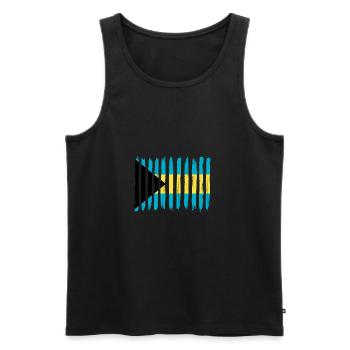 Roots home love proud Bahamas png - Men's Premium Organic Tank Top - black - Front - Michal (187cm)