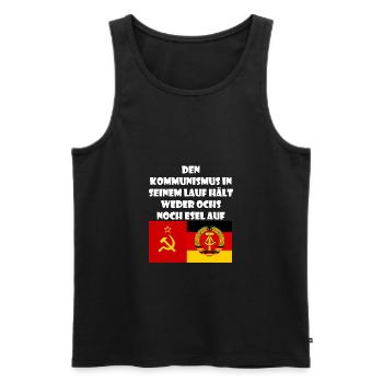 GDR saying gift Ossi Soviet Union - Men's Premium Organic Tank Top - black - Front - Michal (187cm)