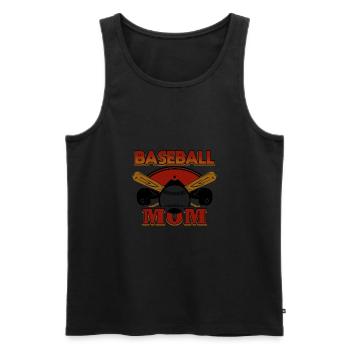 Baseball Mutter - Männer Premium Bio Tank Top - Schwarz - Vorne - AI Model Male 178 light (178cm)