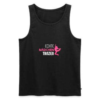 Echte Mädchen tanzen Mädchen Tänzerin und Tänzerin - Männer Premium Bio Tank Top - Schwarz - Vorne - Michal (187cm)