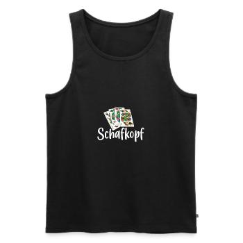 Schafkopf Schafkopfturnier lustiges Schafkopf - Sc - Männer Premium Bio Tank Top - Schwarz - Vorne - Michal (187cm)