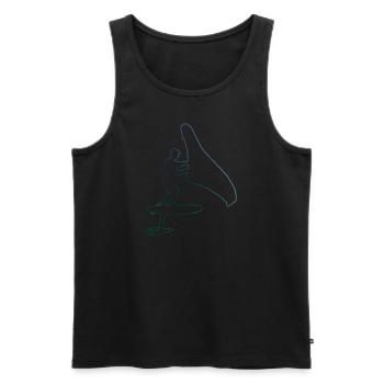 hydrofoil wingsurf wingfoil Women wingsurfing - Men's Premium Organic Tank Top - black - Front - AI Model Male 178 light (178cm)