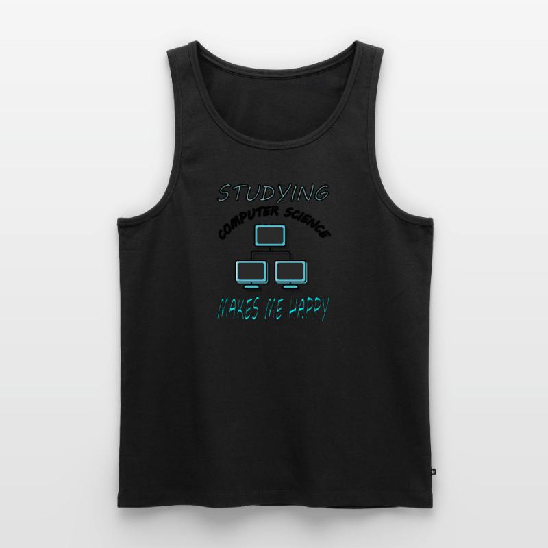 Study Computer Science Computer Science Student Gift Men's Premium Organic Tank Top
