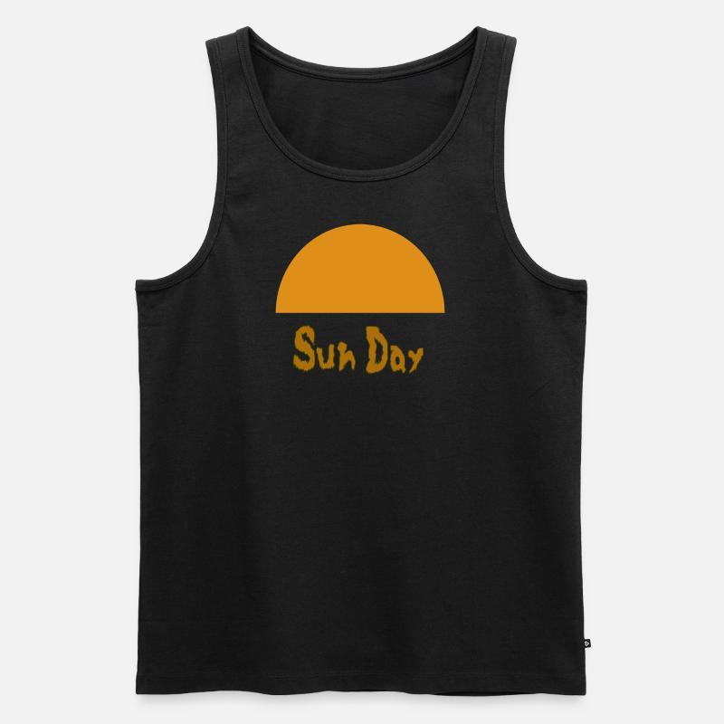 Sun day - Männer Premium Bio Tank Top - Schwarz