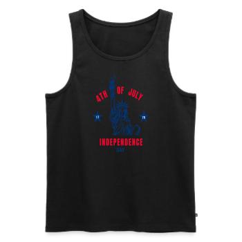 Chemise Lady Liberty - Débardeur bio Premium Homme - noir - Devant - Michal (187cm)
