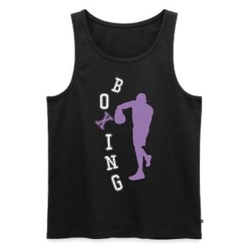 Boxe Boxeur Amateur Cadeau Ami - Débardeur bio Premium Homme - noir - Devant - Michal (187cm)
