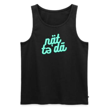 Nicht heute / not today - Männer Premium Bio Tank Top - Schwarz - Vorne - AI Model Male 178 light (178cm)