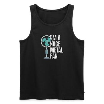 I'm A Huge Metal Fan Ventilator Lustig Metal - Männer Premium Bio Tank Top - Schwarz - Vorne - Michal (187cm)