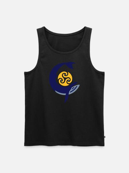 Tribal whale - Men's Premium Organic Tank Top - black