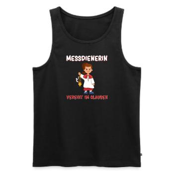 Messdiener Im Glauben Vereint - Männer Premium Bio Tank Top - Schwarz - Vorne - Michal (187cm)