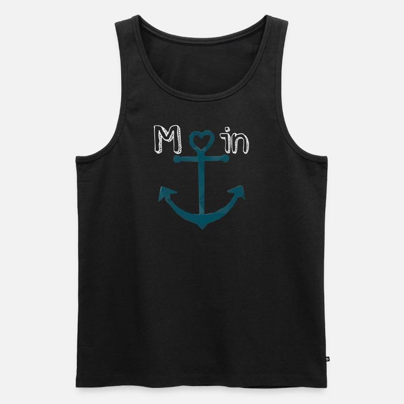 moin - Männer Premium Bio Tank Top - Schwarz
