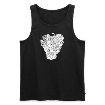 Сats - Männer Premium Bio Tank Top - Schwarz - Vorne - Michal (187cm)