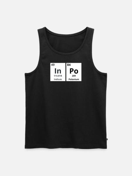 In Po - Männer Premium Bio Tank Top - Schwarz